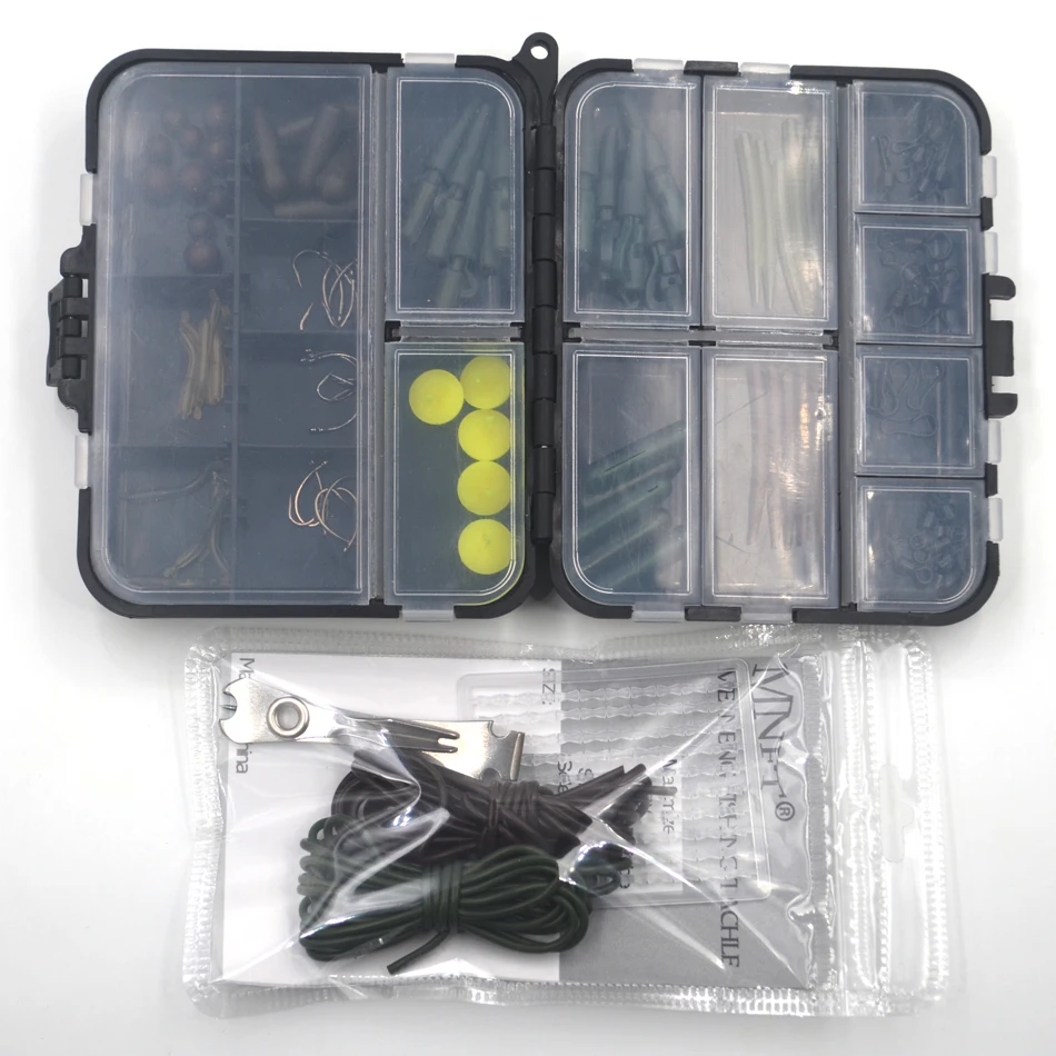 Набор рыболовных снастей MNFT 1 набор для ловли карпа|lead clip|fishing tackle boxtackle box |