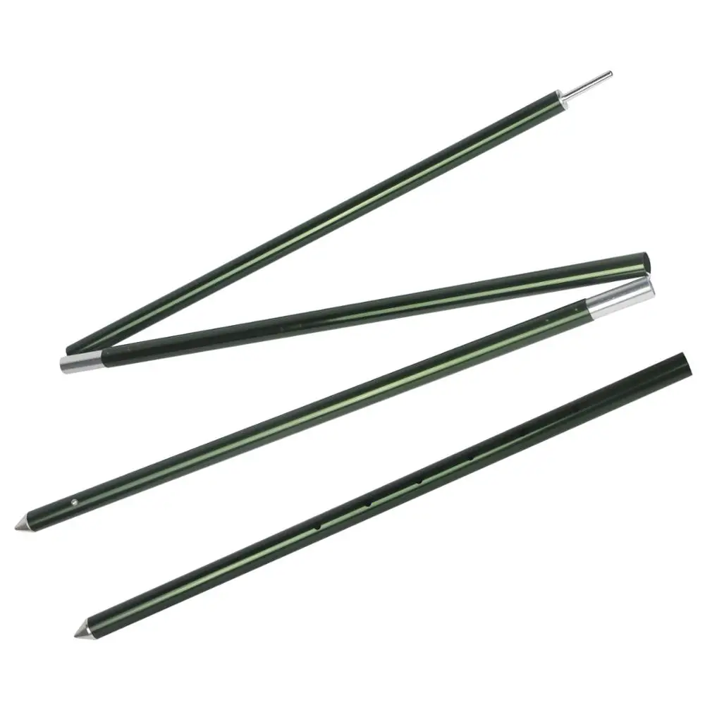

VILEAD 2 Pcs/Lot 8 Section Adjustable Support Rod High Strength Aviation Aluminum Alloy Tent Pole Support Rod Double Studdle