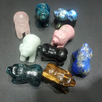 

Natural crystal bear crystal carvings animal home decoration