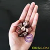 Bescon Heavy Duty Old Bronze Solid Metal Dice Set, Ancient Metallic Polyhedral D&D RPG Game Dice 7pcs Set 6