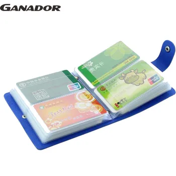 Ganador Fashion Business Credit Card Holder Bags Leather Bank Card Bag 40-64 Cards Case ID Holders Card Keepers LS6534