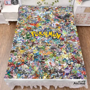 

Japan Anime Pokemon Bed Blanket Throw Blanket Bedding Coverlet Cosplay Gift