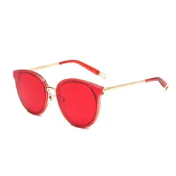 Круглые Солнцезащитные очки Для женщин Винтаж металла солнцезащитные очки для женщин высокое качество очки Для мужчин ретро оттенки UV400 1850Y