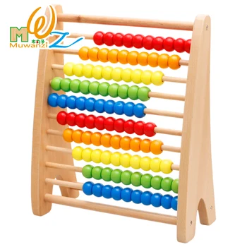 

Montessori Wooden Abacus Baby Math Toys Mathematics Calculation Frame Wooden Toys Early Learning Educational Toys For Children
