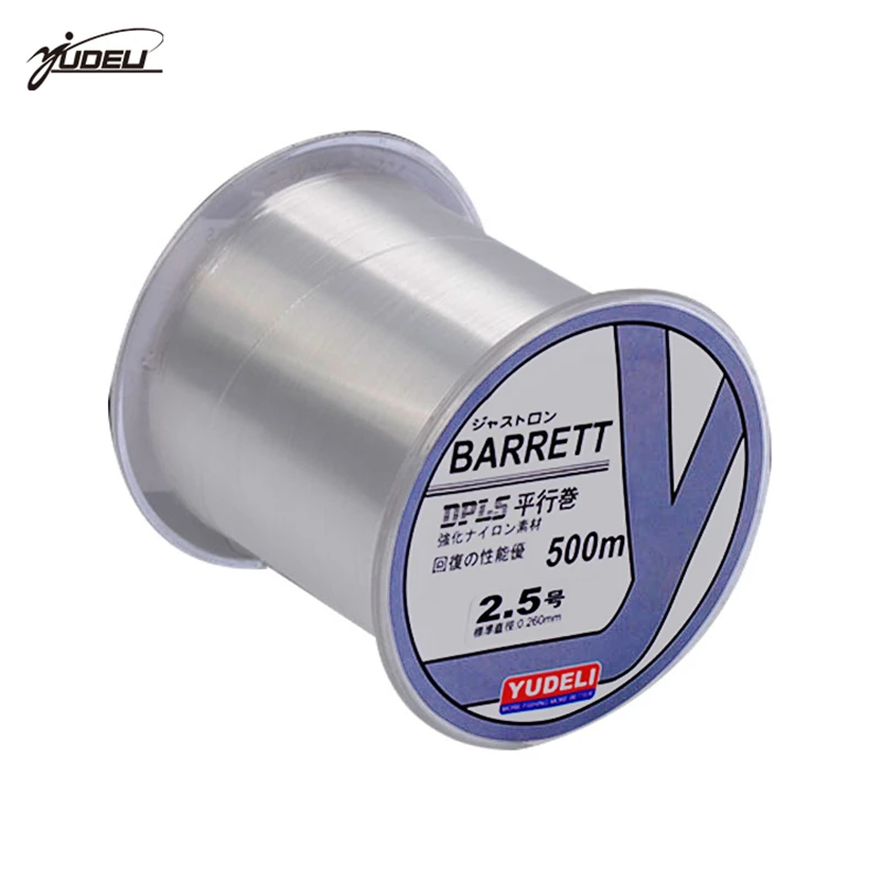Суперпрочная японская нейлоновая рыболовная леска Barrett 500 м 8 10 30 40 50 60 80 LB 2 7 18|fishing