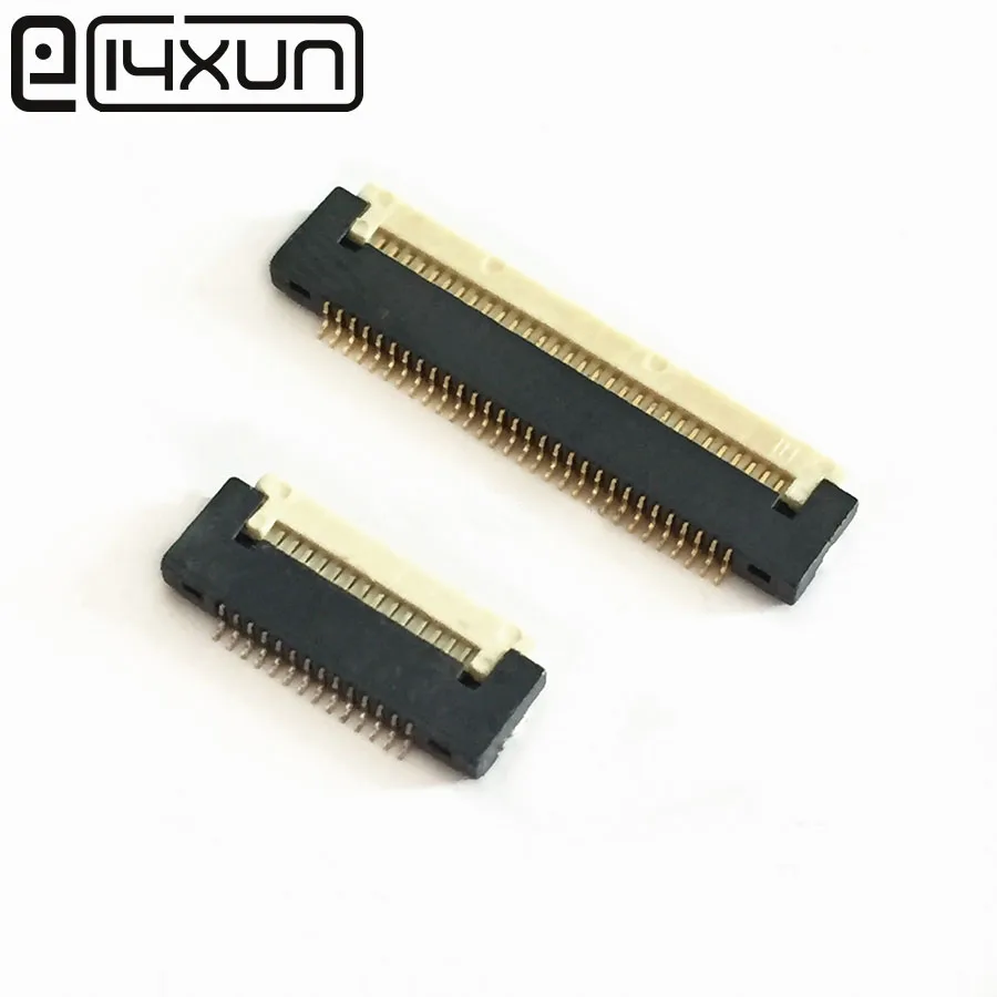 

2pcs/lot FPC FFC flat cable connector socket 0.5mm Pitch 4/5/6/8/9/10/12/14/15Pin SMD/SMD H=1.5mm for LCD interface