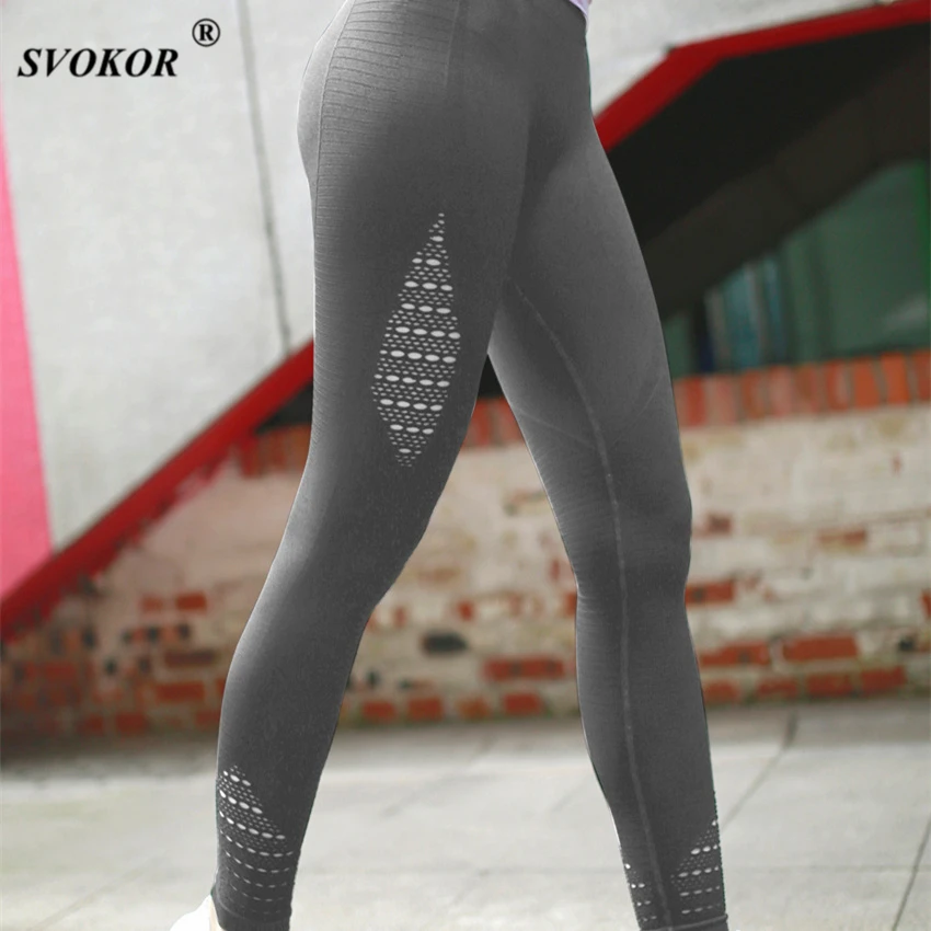 SVOKOR Women Energy Seamless Tummy Control Yoga Pants Super Stretchy Gym Tights High Waist Sport Leggings Running Pants Leggings