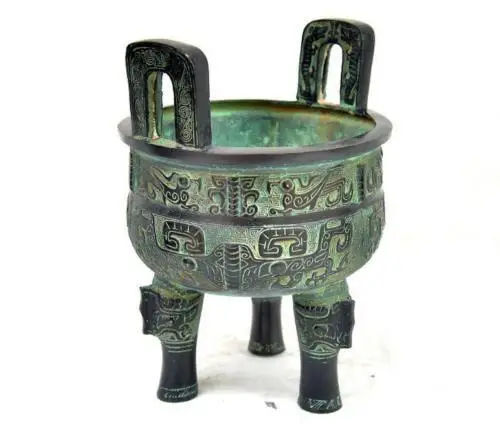 

Folk Chinese Brass Statue Dragon Three Legs Ball Incense Bronze Burner Censer