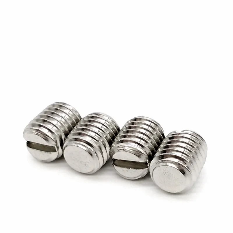 

100pcs/lot M2 M2.5 M3 DIN551 Stainless steel slotted set screw with flat point