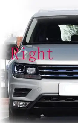 Абажур для фары, крышка для объектива, защитный чехол для фары, стеклянная крышка для Volkswagen Tiguan L - Цвет: Right