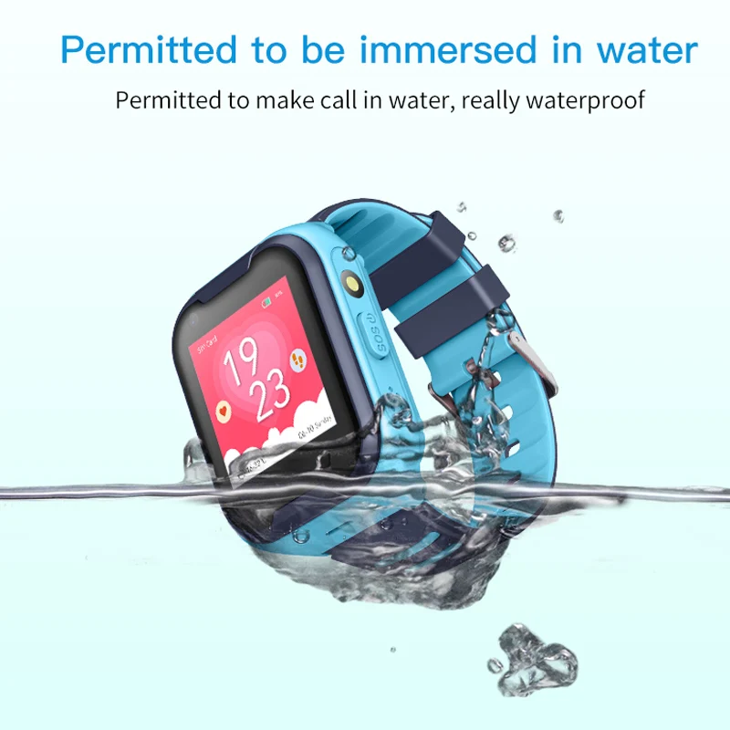 Kids Smart Watch Kids 4G Wifi GPS Tracker Child Watch Phone Digital SOS Alarm Clock Camera Phone Watch for Children PK Q90