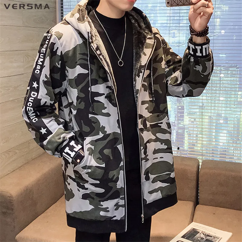 VERSMA Military Camouflage Tactical Fleece Jacket Men Winter Overcoat Japanese Streetwear Mens Bomber Jackets Male Trench Coat VERSMA Military Camouflage Tactical Fleece Jacket Men Winter Overcoat Japanese Streetwear Mens Bomber Jackets Male Trench Coat