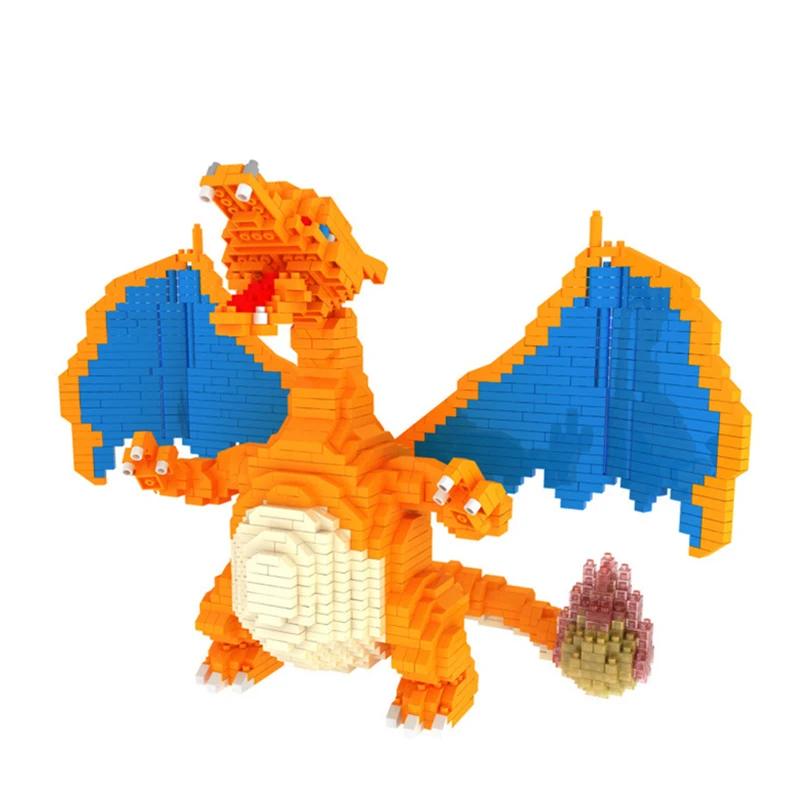 

Mini Qute Kawaii CKL Anime cartoon Venusaur Blastoise Charizard plastic building blocks bricks Large Size model educational toy