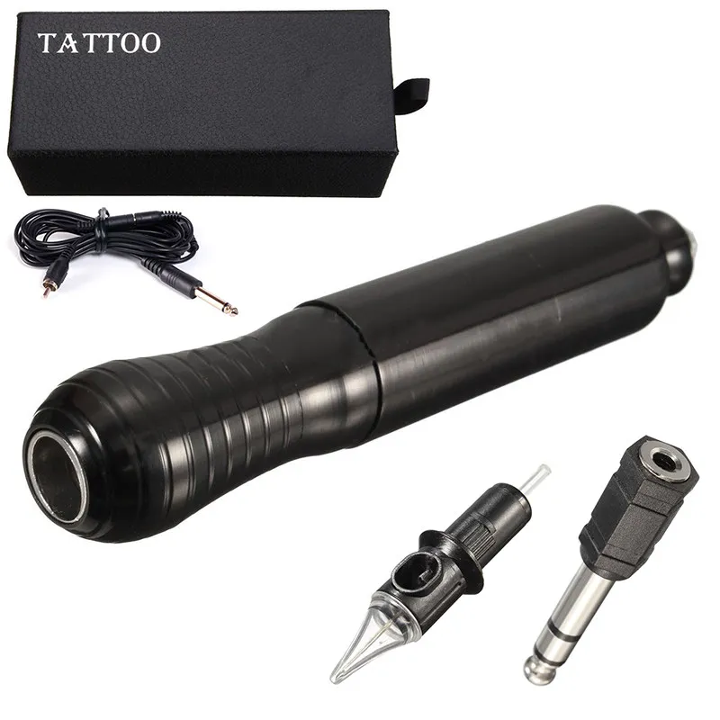 

14x2.5cm Black Vertical Motor Shader Exquisite Aluminum Rotary Eyebrow Tattoo Machine Kit for Beginner Mayitr
