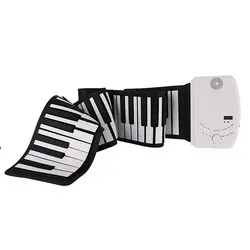 Новый портативный 88 клавиш 129 тонов цифровой электронный орган сворачиваемая клавиатура пианино Складная силиконовая клавиатура пианино