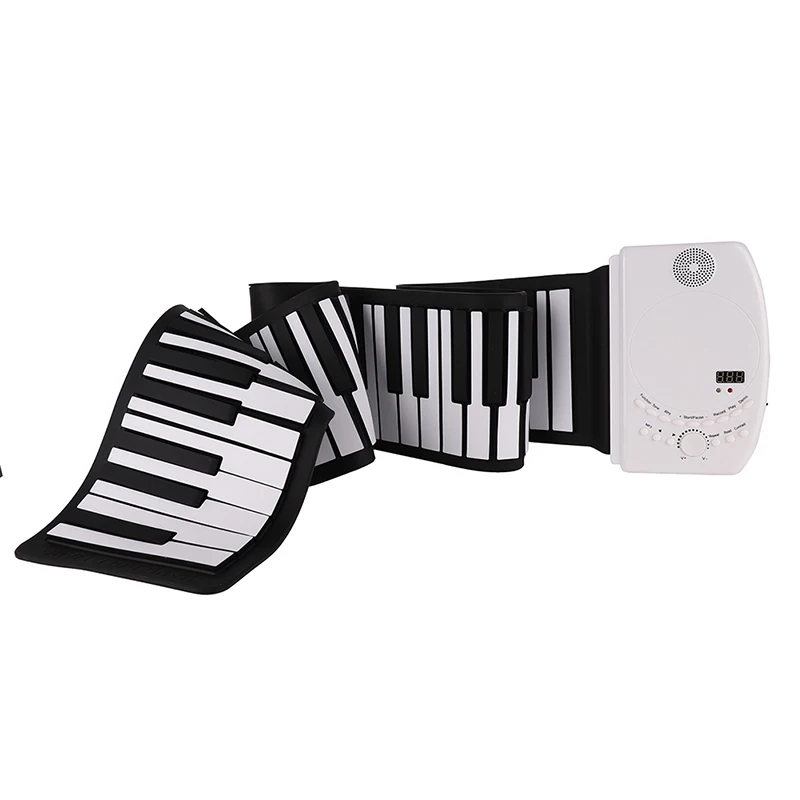 

New Portable 88 Keys 129 Tones Digital Electronic Organ Roll Up Keyboard Piano Foldable Silicone Keyboard Piano Ship From US