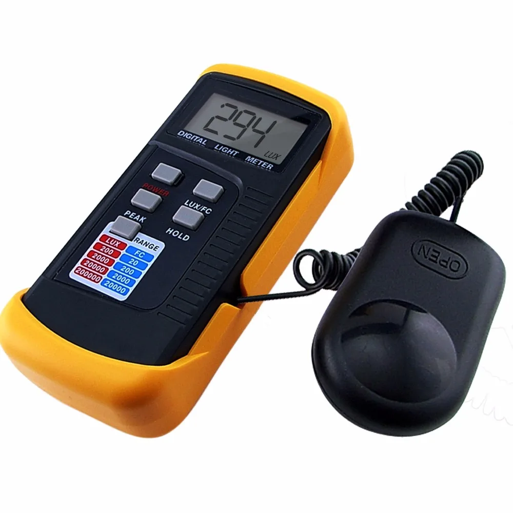 Digital Portable Lux Light Level Meter w/ Illuminance Detector