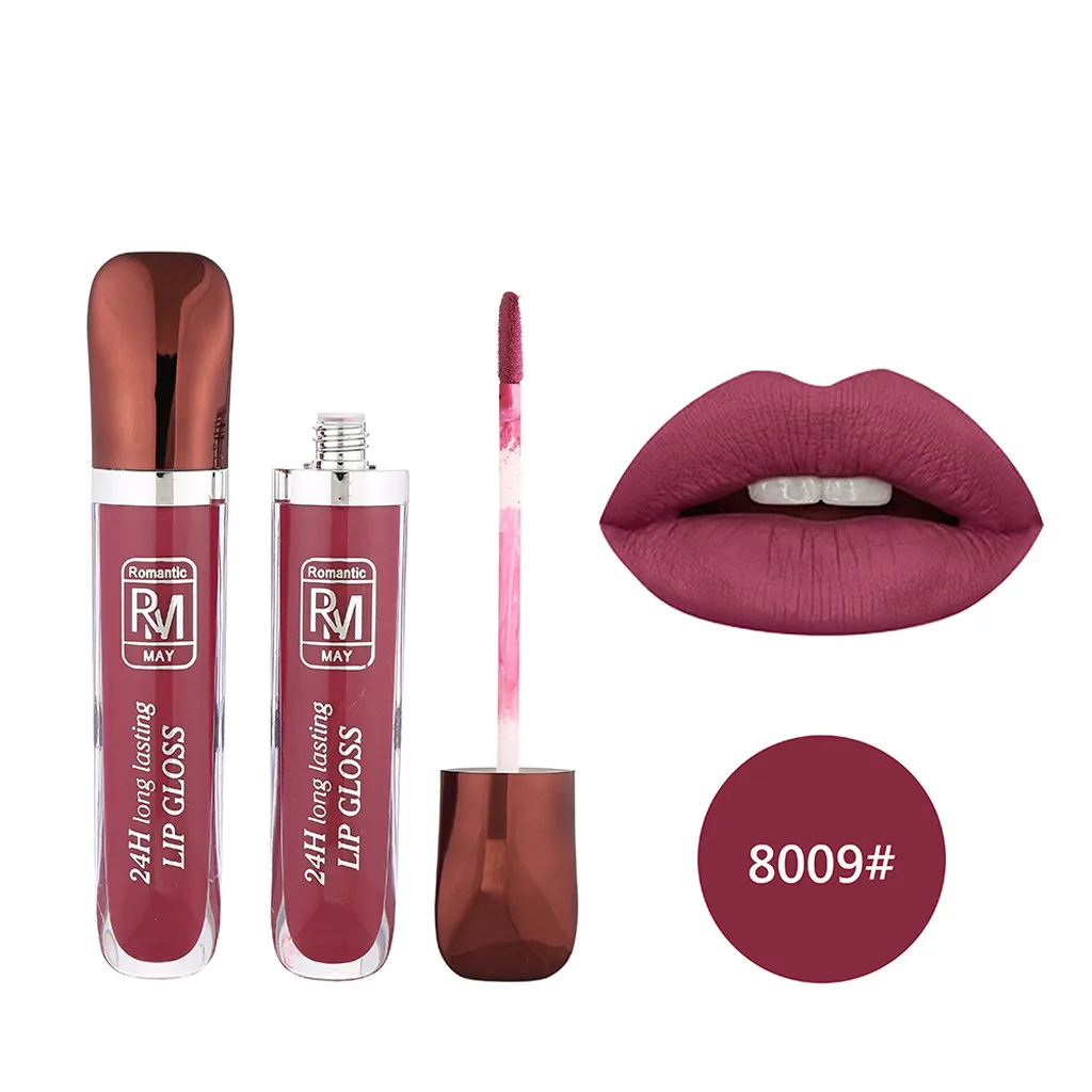 

Fashion Liquid Lipstick Matte Long Lasting Makeup Lips Red Matt Nude Gloss Cosmetics Waterproof Matte Lipsticks G513