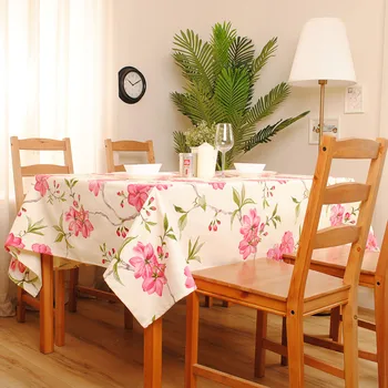 

New Arrival Sophia Series Table Cloth Coffee table Dining Table Cover Accept Customize 140*210cm Cotton 8 Sizes Cute Floral