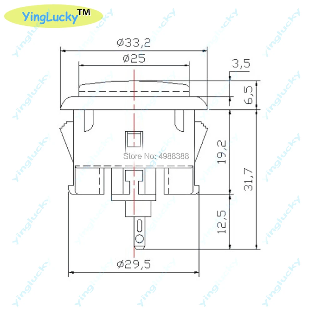 Yinglucky sanwa Кнопка OBSF-30 obsc-24 аркадная Кнопка 24 мм 30 мм для игровой машины Raspberry Pi