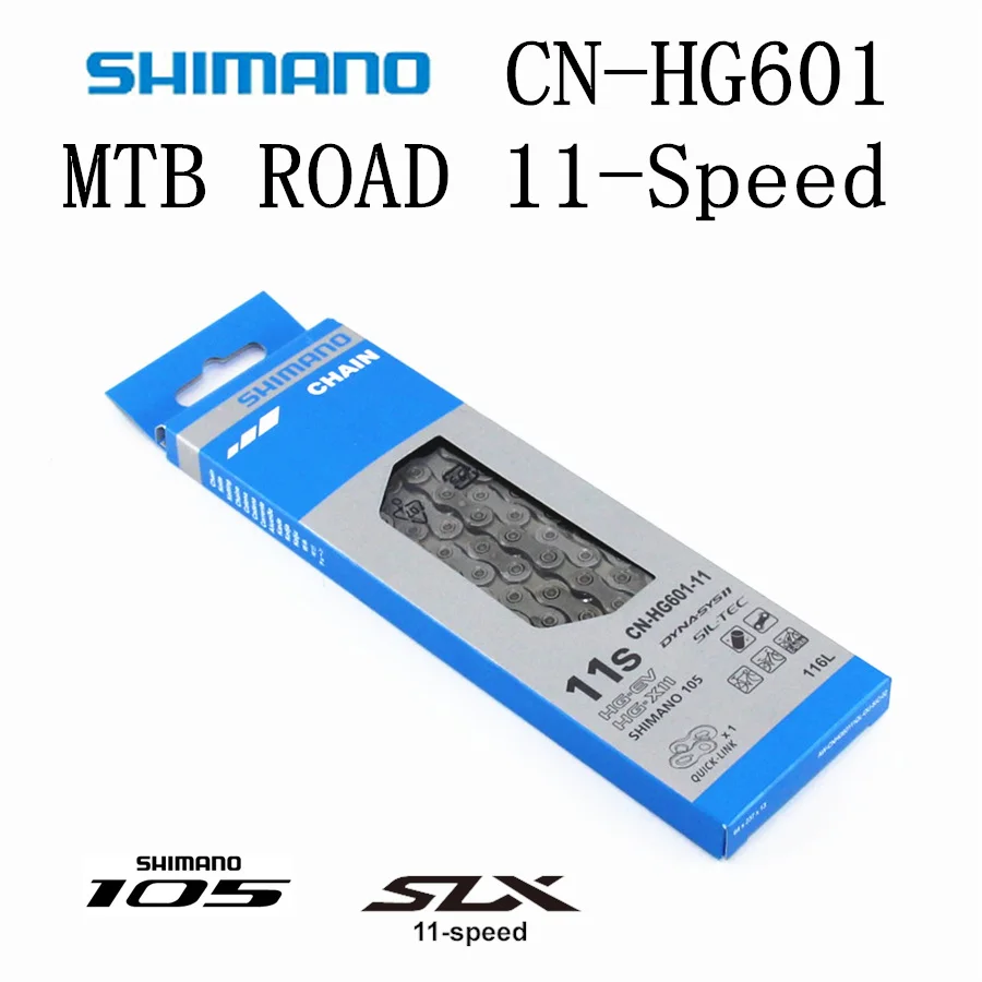 SHIMANO 105 DEORE SLX CN-HG601 MTB дорожный велосипед 5800 M7000 цепи HG601 HG600 цепь 11 скоростей горный велосипед велосипедная цепь