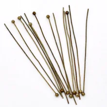 DoreenBeads бронзовый тон шариковая головка шпильки 50 мм x 0,5 мм(24 калибра), продается в упаковке 30 Новинка