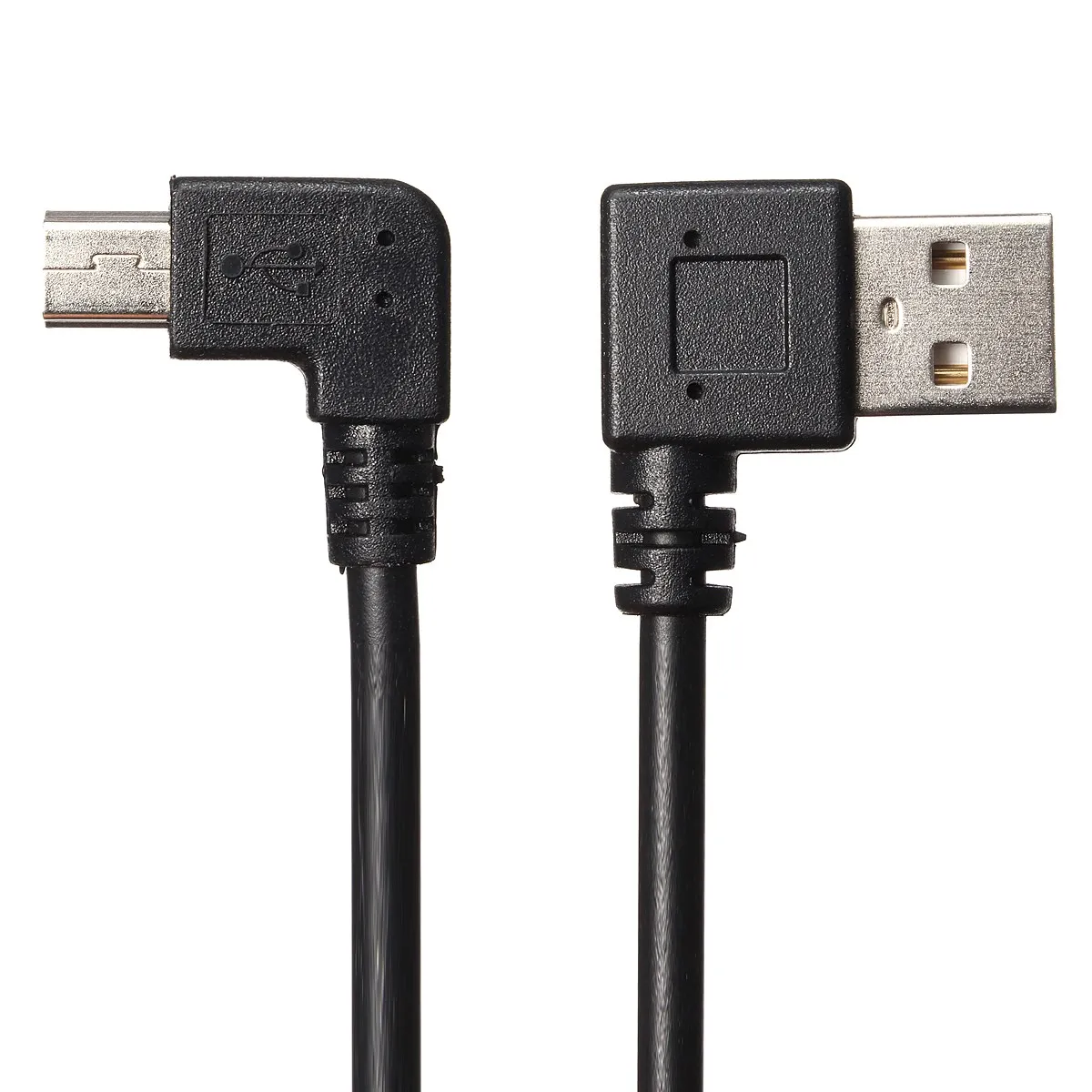 LEORY 25 см 90 градусов угловой мини USB кабель Mini к 2 0 для синхронизации данных и