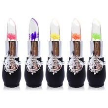 Новая помада высокого качества Красивая яркая Цветочная кристальная Желейная помада Волшебная Температура Изменение Цвета бальзам для губ Макияж