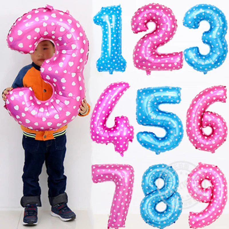 

32inch Gold Silver Number Foil Balloon Digit Air Ballons Happy Birthday Wedding Decoration Letter Balloon Event Party Supplies.J