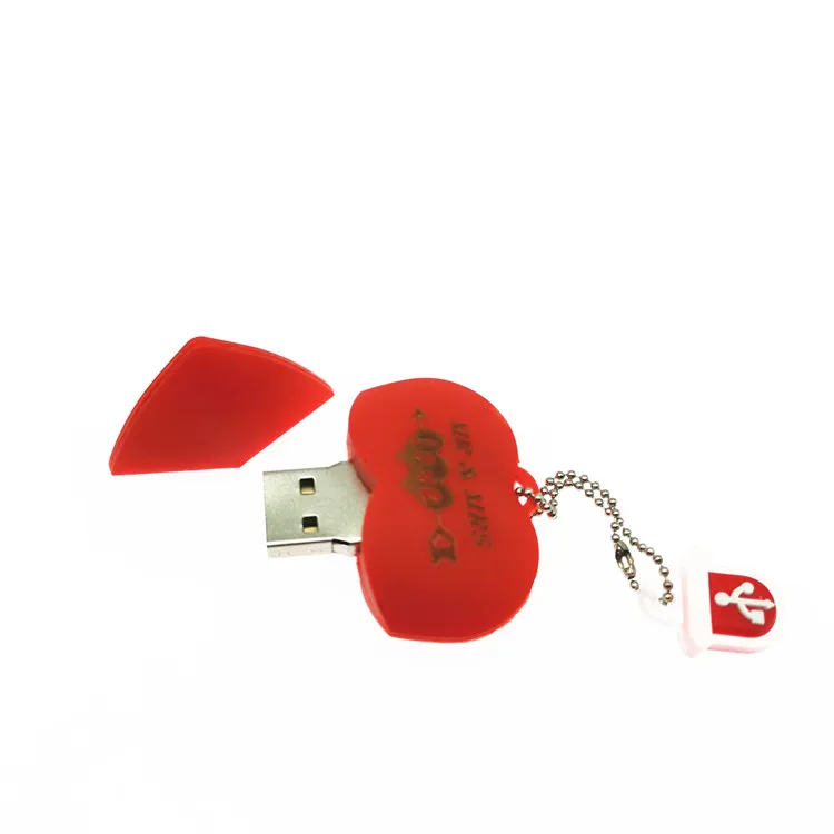 Более 10 шт.) бесплатный логотип на заказ, красное сердце, свадебный подарок, USB флеш-накопитель 2,0, ручка/большой палец, 4 ГБ, 8 ГБ, 16 ГБ, 32 ГБ, 64 ГБ+ коробка