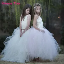 Торжественный комплект для девочек от 2 до 13 лет платье принцессы для девочек бальное платье без рукавов с цветочным рисунком для девочек вечернее концертное платье-пачка для подружек невесты