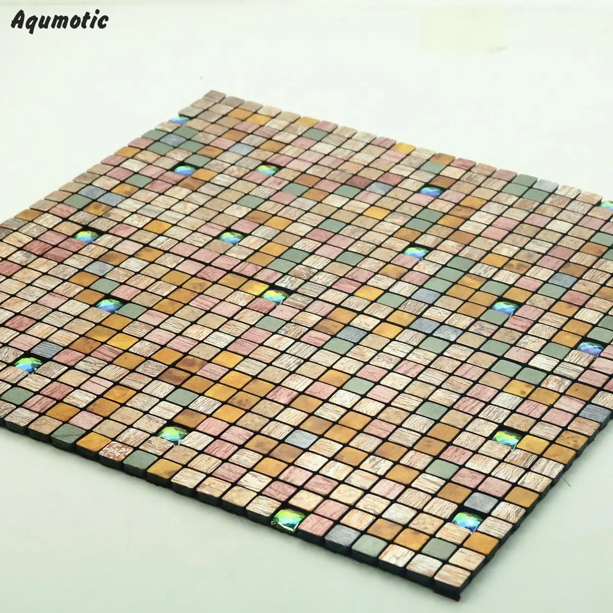 Aqumotic Mosaic 3d Stickers Wall Decor Diy Wallpaper Glue Home Renovation Interior 3d Mosaic Wall Sticker Plate Pegatinas Pared
