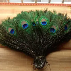 Бесплатная доставка 50 шт./упак. красивые натуральные хвостовые перья павлина около 8-12 дюймов для украшения DIY