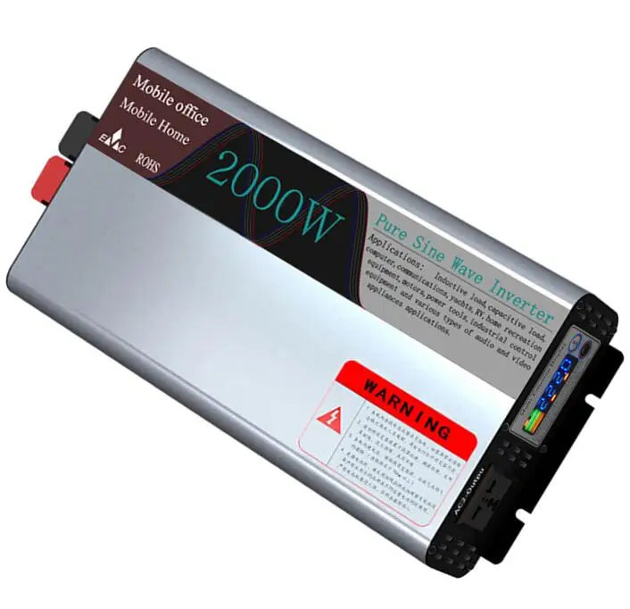 

High Quality PSW Pure Sine Wave DC 12V/24V/48V to AC 110V/220V 2000W Peak 4000 Watt Power Inverter