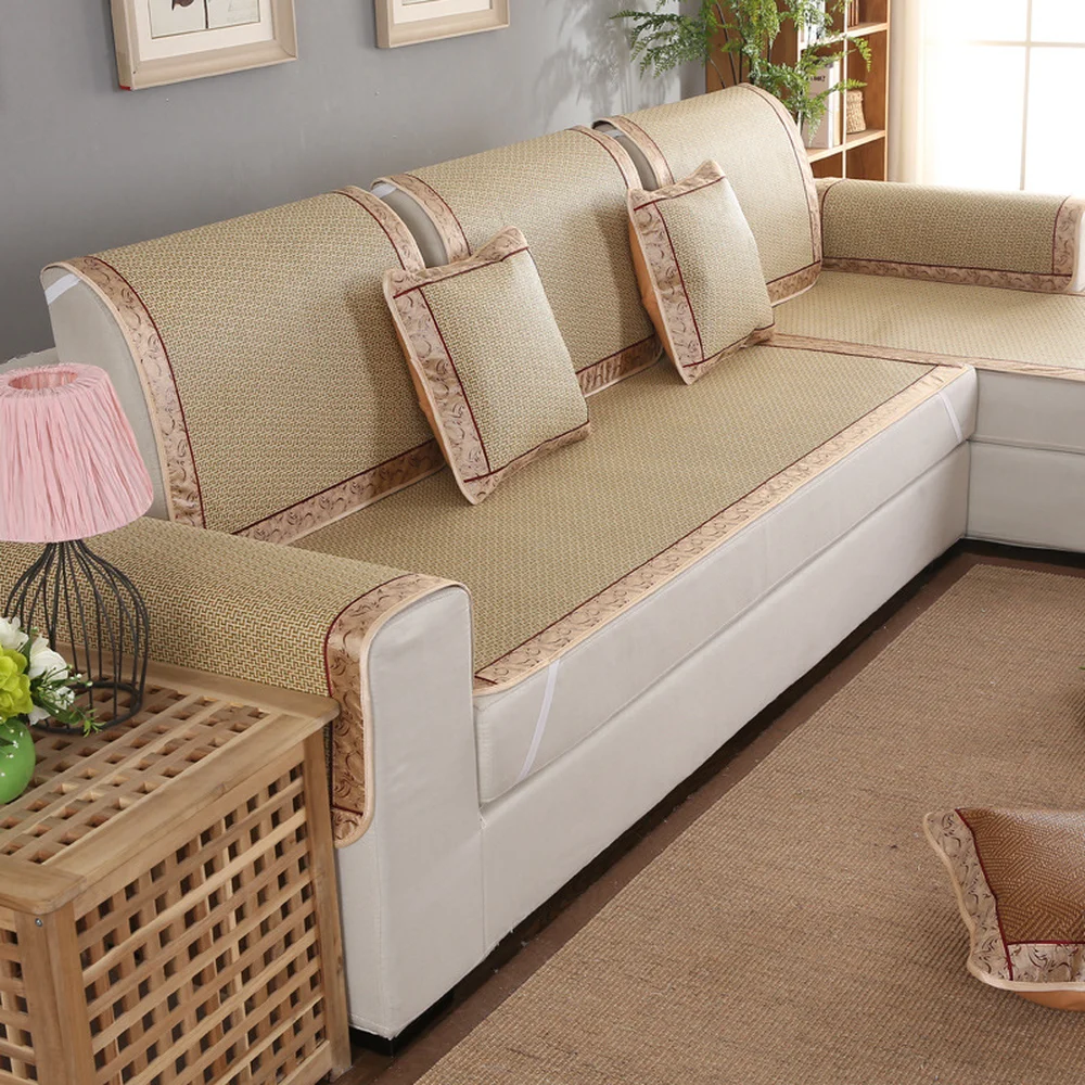 Stylish Comfortable Rattan Seats Sofa Cover Combination Kit Fabric Rattan Seats Sofa Cover Combination Kit