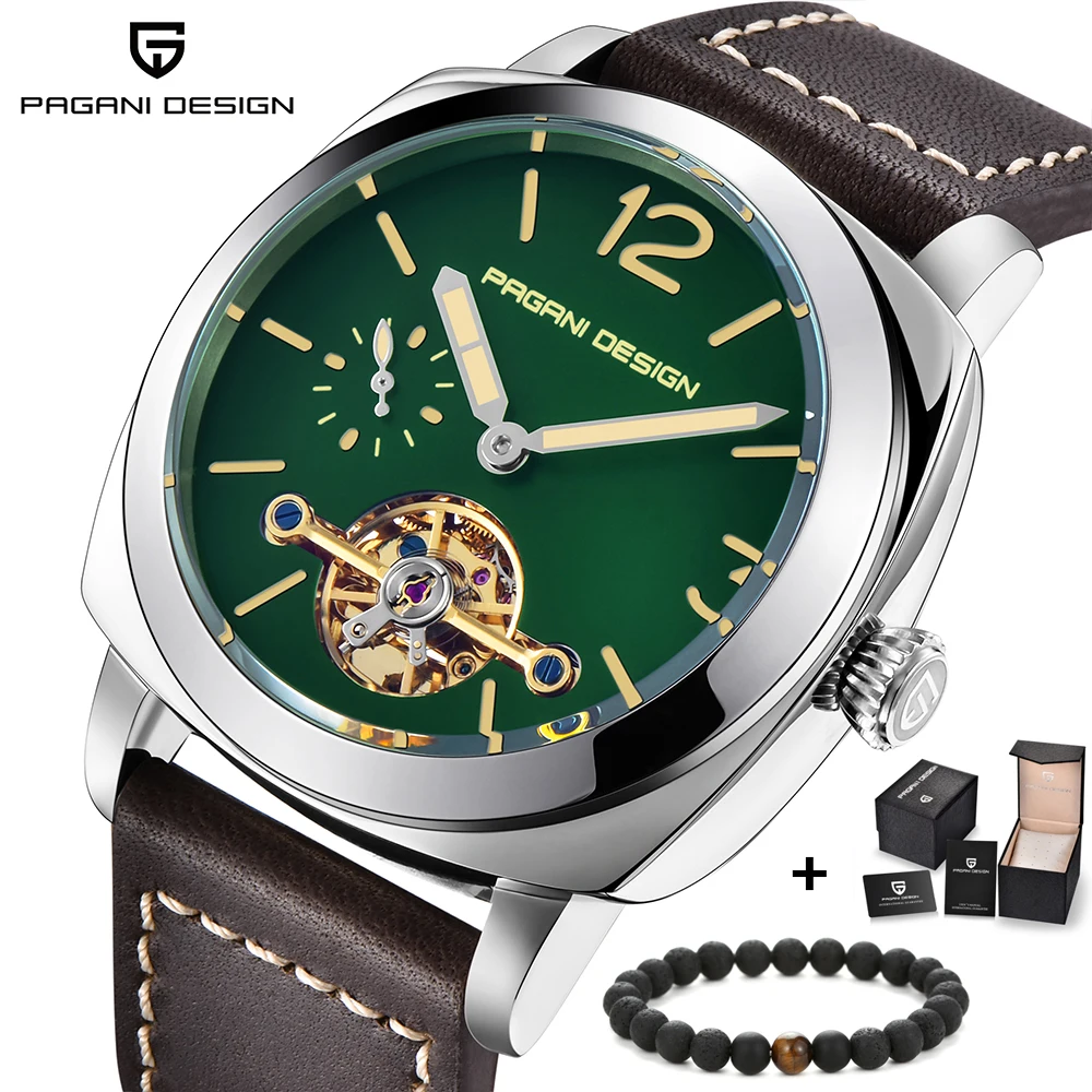 

PAGANI DESIGN Top Brand Men's Automatic Mechanical Watches Luminous Leather Fashion Casual Waterproof Watch relogio masculino