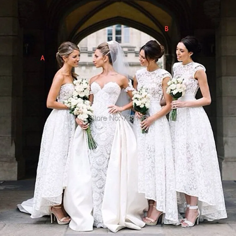 2016-Newly-White-Lace-High-Low-Bridesmaid-Dresses-Customized-Two-Kinds-Long-Party-Gowns-Maid-Of.jpg