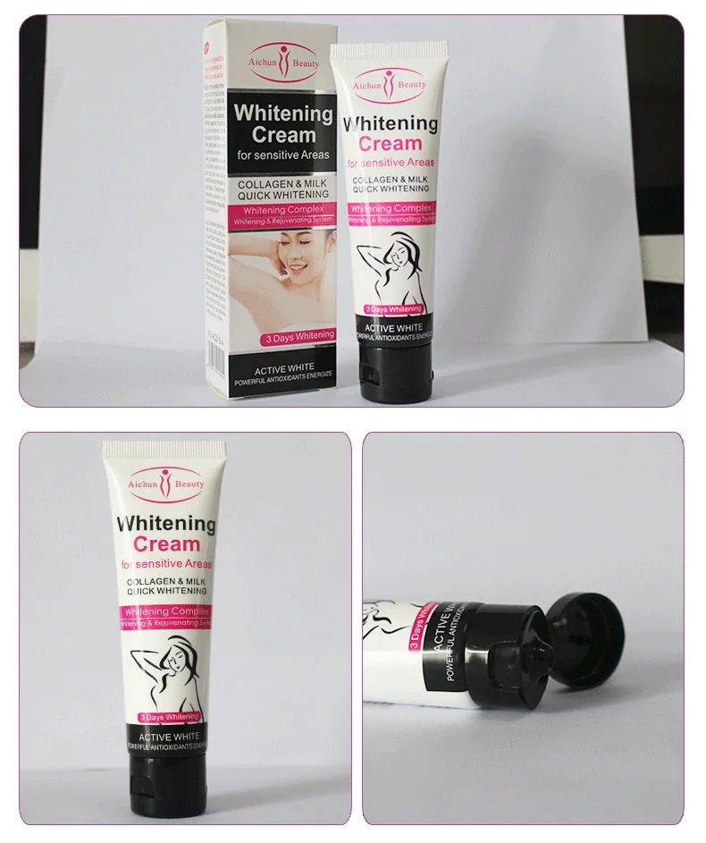 Aichun Beauty Отбеливание подмышки крем для тела дневные ноги и колени Частные части