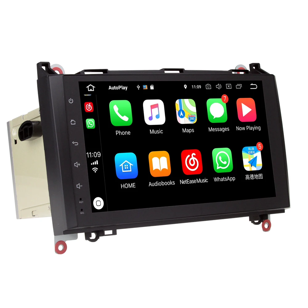 Excellent 9 inch Octa Core Android 8.0 4GB RAM Car DVD Player For Mercedes Benz Sprinter A B Class B200 Vito Viano W906 W469 W245 W169 Car 1