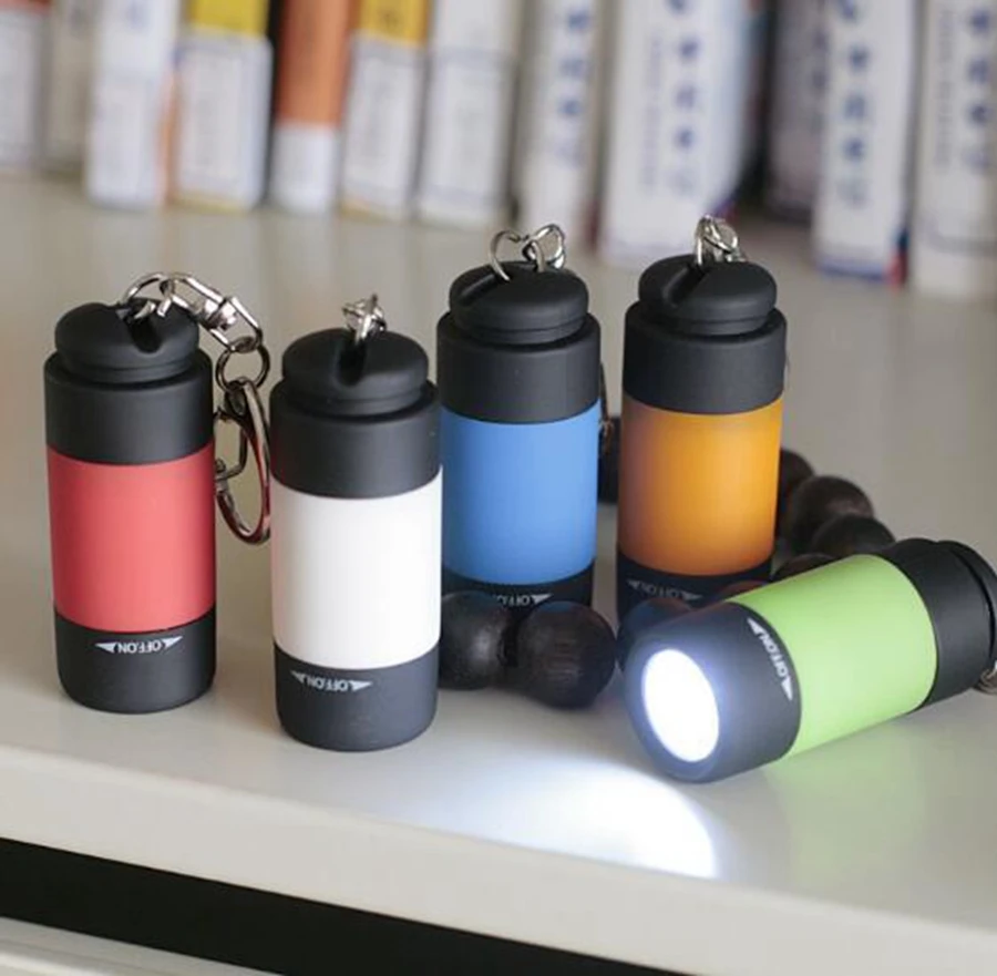 Разноцветный Мини светодиодный фонарь USB перезаряжаемый фонарик маленький