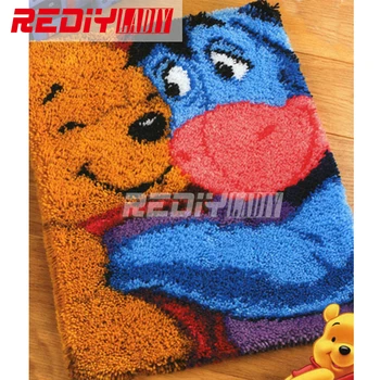 

REDIY Latch Hook Rug Crocheting Wall Tapestry Sofa Cushion Set for Embroidery Yarn Carpet Rug Best Friend Home Decor Floor Mat