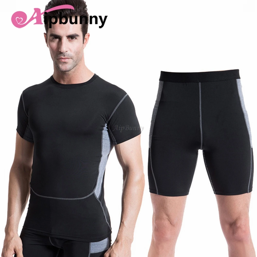 

Aipbunny 2018 Sportswear Jersey Men Sports Set Football Tracksuit Running jogging Suit Fitness Workout activewear Gym Clothing