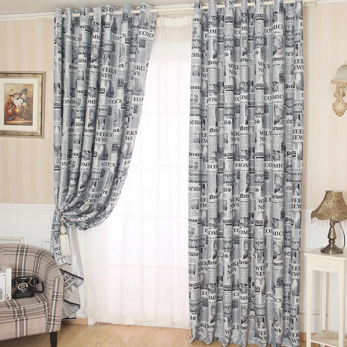 

Gajjar Newspapers Pattern Door Window Curtain Drape Panel Scarf Valances DropShipping 19May 7 Drop Shipping Window Curtain