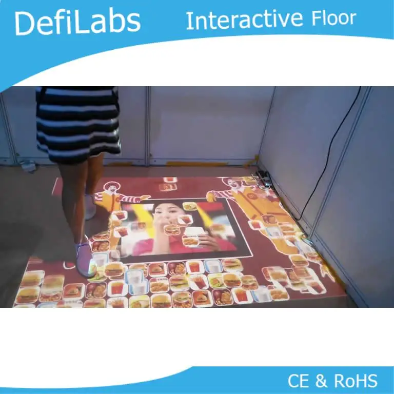

DefiLabs 3D projection screen and lowest price interactive floor system with 130 effects