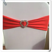 Стиль 100 шт./лот стул из лайкры Sash с пряжкой эластичные повязки на стулья для свадебный Декор Marious