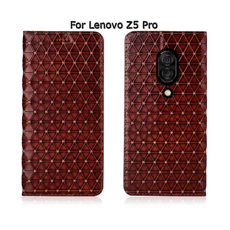 Топ из натуральной кожи чехол для телефона для lenovo Z5 Z5S Pro GT Флип Магнитный кронштейн сумка для карт мобильный чехол для телефона