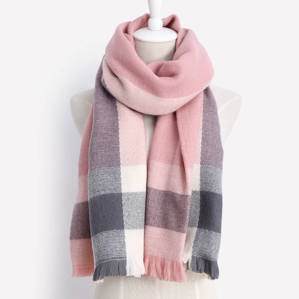 2017 Brand new Fashion Winter warm scarf 100acrylic large rectangular