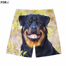 FORUDESIGNS Ротвейлер Собака/щенок 3D печати Человек Шорты для женщин Повседневное лето Бодибилдинг Короткие штаны Steatwear хип хоп для мужчин костюмы