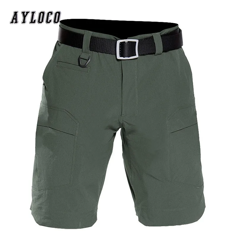 Buy Summer Tactical Cargo Short Thin and Soft Lightweight Shorts Men's Elastic Quick Dry Casual Loose Combat short pants