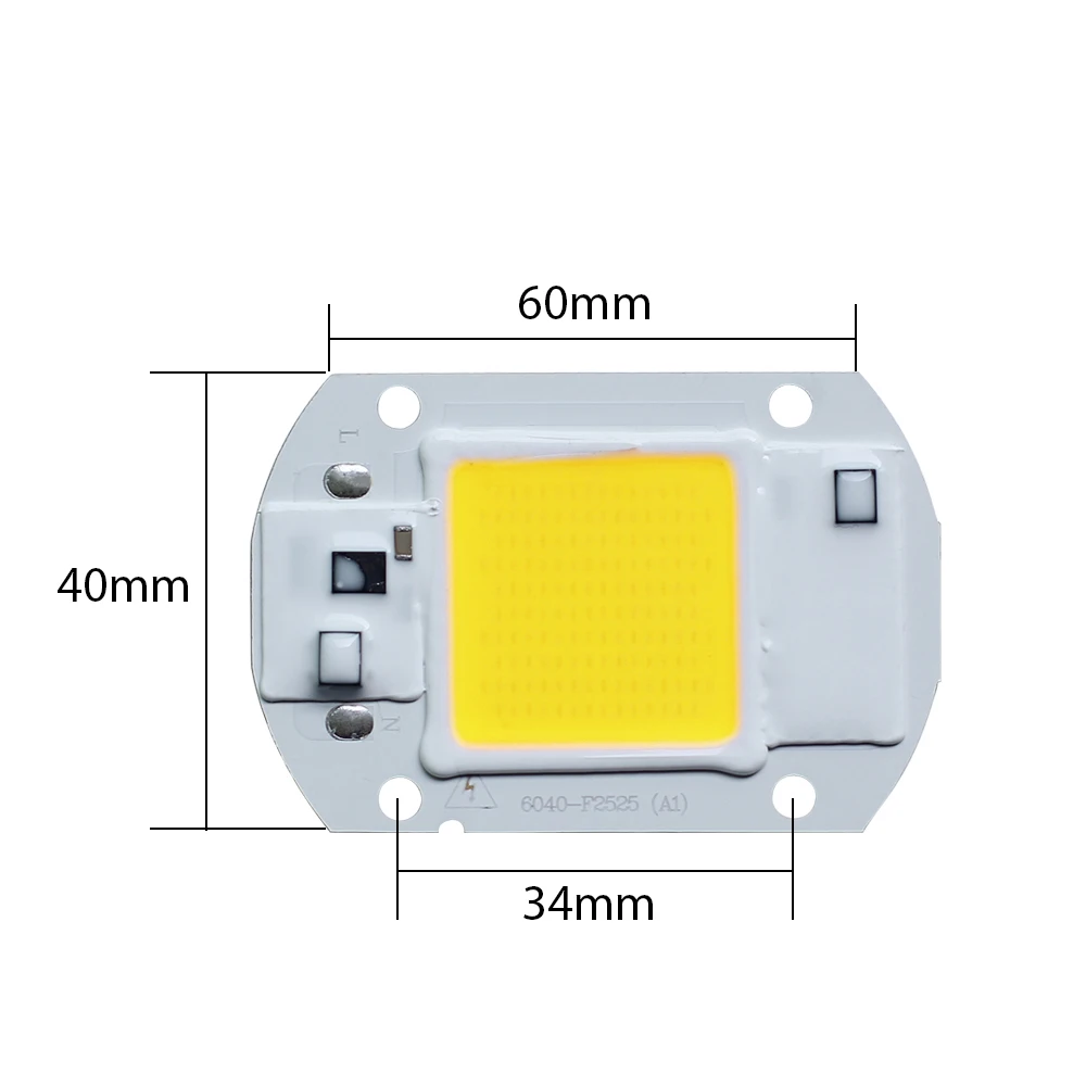 Светодиодный COB чип Smart IC высокой мощности 20 Вт 30 50 без драйвера 110 В 220 DIY Точечный